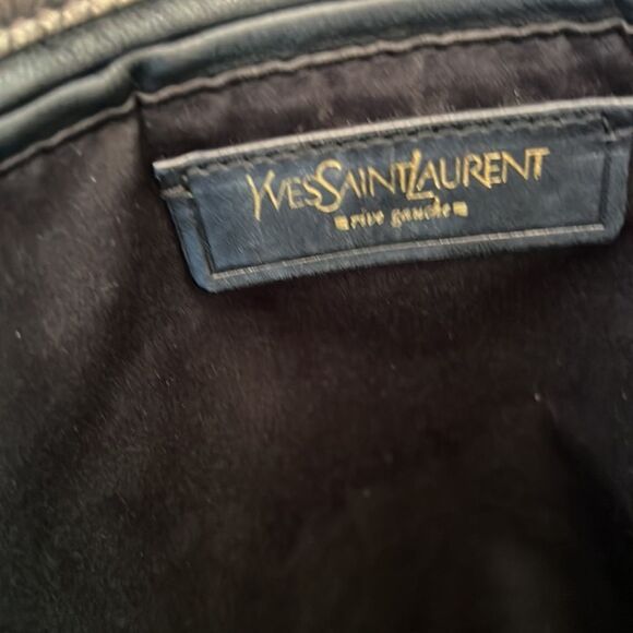 *Yves Saint Laurent* Metallic *Rive Gauche* Tote HandBag - Picture 5 of 7